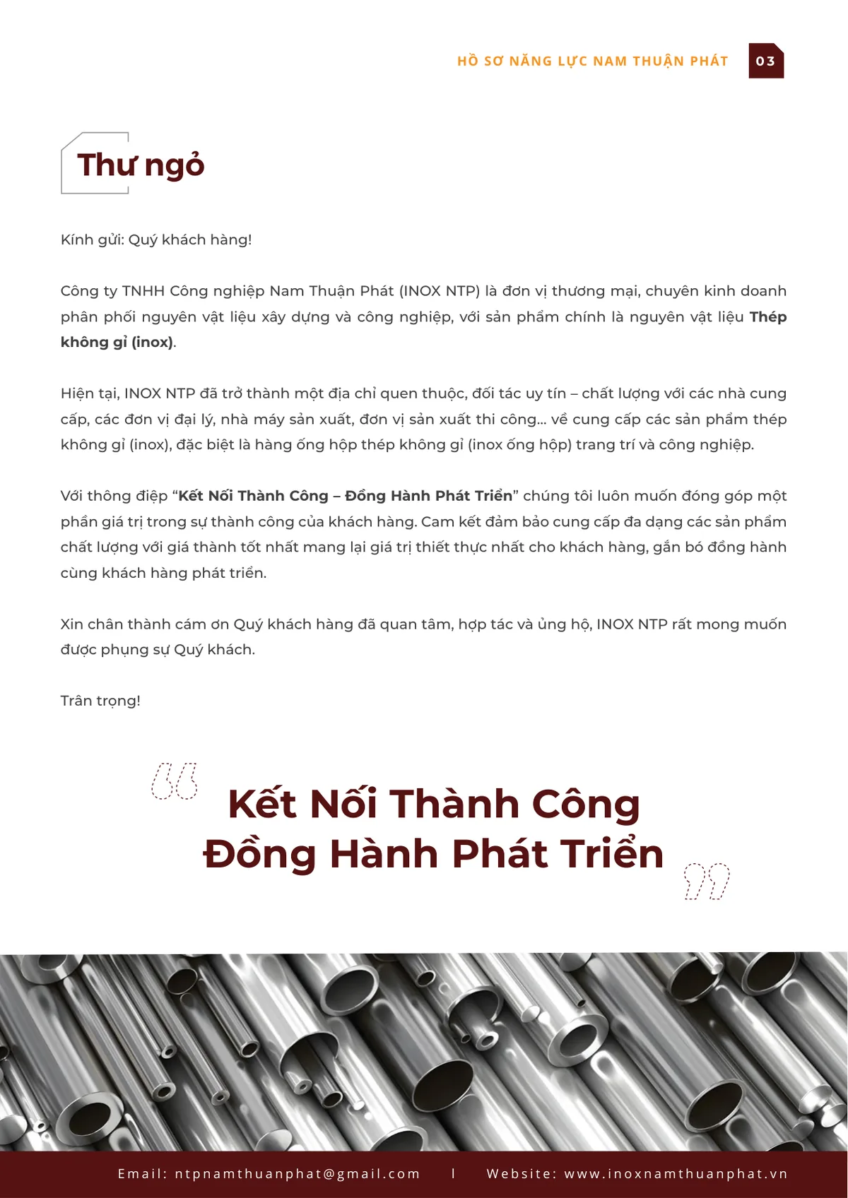 Hồ sơ năng lực Inox Nam Thuận Phát – Trang 3
