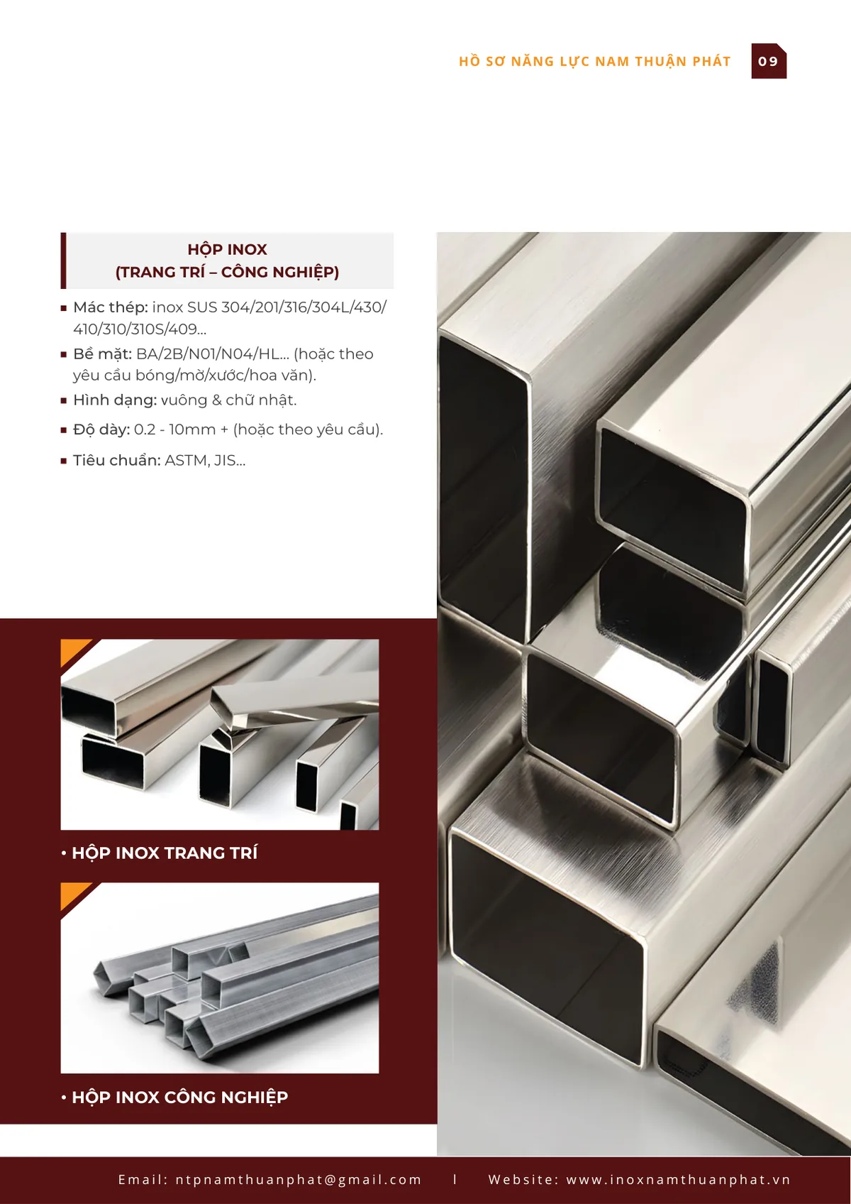 Hồ sơ năng lực Inox Nam Thuận Phát – Trang 9