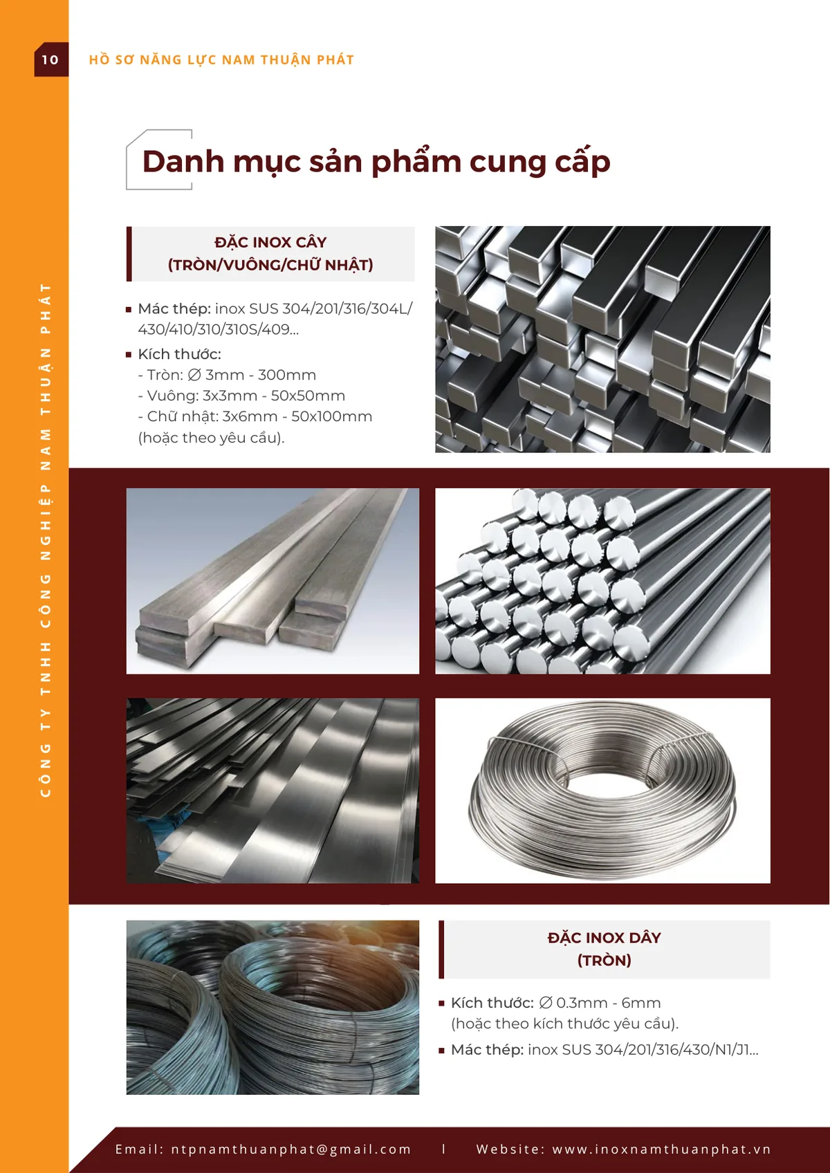 Hồ sơ năng lực Inox Nam Thuận Phát – Trang 10
