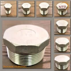 Bịt đầu inox ren ngoài SUS201/304/316