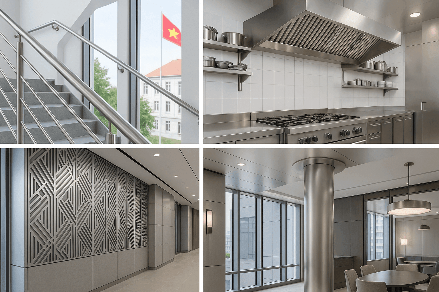 Tổng Quan Thị Trường Inox Việt Nam Cuối Năm 2025 5 Đa Dạng Ứng Dụng Inox Trong Ngành Xây Dựng Việt Nam